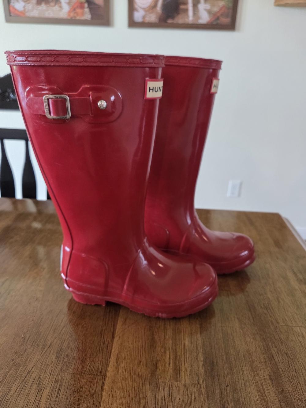 Hunter Original Gloss Red Kids' Rain Boots